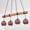 Koyoto lampa wisząca, kula świetlna, lampa wisząca kolory naturalne, czarny, 4-punktowe