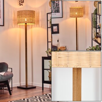 Cavaca lampa stojąca kolory naturalne, czarny, 1-punktowy