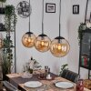 Gastor lampa wisząca, kula świetlna, lampa wisząca bursztynowy, 3-punktowe
