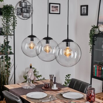 Gastor Lampa wisząca, Kula świetlna, Lampa wisząca Przezroczysty, 3-punktowe Gastor Lampa wisząca, Kula świetlna, Lampa wisząca Przezroczysty, 3-punktowe