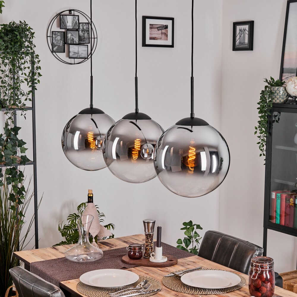 Gastor Lampa wisząca, Kula świetlna, Lampa wisząca Chrom, Przezroczysty, Przydymiony, 3-punktowe main product photo