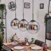 Gastor Lampa wisząca, Kula świetlna, Lampa wisząca Chrom, Przezroczysty, Przydymiony, 3-punktowe