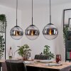 Gastor Lampa wisząca, Kula świetlna, Lampa wisząca Chrom, Przezroczysty, Przydymiony, 3-punktowe