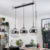 Gastor Lampa wisząca, Kula świetlna, Lampa wisząca Chrom, Przezroczysty, Przydymiony, 3-punktowe