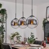 Gastor Lampa wisząca, Kula świetlna, Lampa wisząca Chrom, Przezroczysty, Przydymiony, 3-punktowe