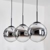 Gastor Lampa wisząca, Kula świetlna, Lampa wisząca Chrom, Przezroczysty, Przydymiony, 3-punktowe