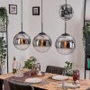 Gastor Lampa wisząca, Kula świetlna, Lampa wisząca Chrom, Przezroczysty, Przydymiony, 3-punktowe