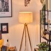 Bassagoda lampa stojąca kolory naturalne, czarny, 1-punktowy