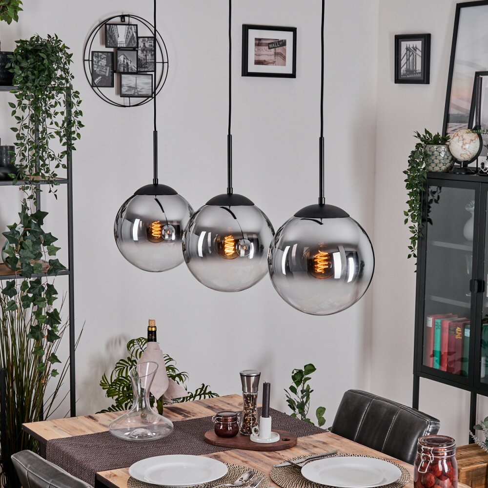 Gastor Lampa wisząca, Kula świetlna, Lampa wisząca Chrom, Przezroczysty, Przydymiony, 3-punktowe main product photo