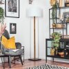 Bassagoda lampa stojąca kolory naturalne, czarny, 1-punktowy