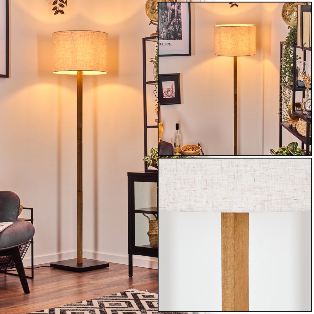 Bassagoda Lampa stojąca Ecru, Czarny, 1-punktowy main product photo