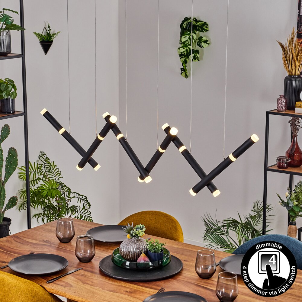 Pousseline Lampa wisząca, Lampa wisząca LED Czarny, 1-punktowy main product photo