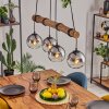 Koyoto lampa wisząca, kula świetlna, lampa wisząca kolory naturalne, czarny, 4-punktowe