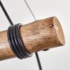 Koyoto lampa wisząca, kula świetlna, lampa wisząca kolory naturalne, czarny, 4-punktowe
