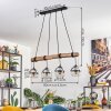 Koyoto lampa wisząca, kula świetlna, lampa wisząca kolory naturalne, czarny, 4-punktowe