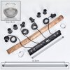 Koyoto lampa wisząca, kula świetlna, lampa wisząca kolory naturalne, czarny, 4-punktowe