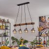 Koyoto lampa wisząca, kula świetlna, lampa wisząca kolory naturalne, czarny, 4-punktowe