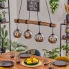 Koyoto lampa wisząca, kula świetlna, lampa wisząca kolory naturalne, czarny, 4-punktowe