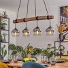 Koyoto lampa wisząca, kula świetlna, lampa wisząca kolory naturalne, czarny, 4-punktowe