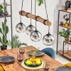 Koyoto lampa wisząca, kula świetlna, lampa wisząca kolory naturalne, czarny, 4-punktowe