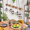 Koyoto lampa wisząca, kula świetlna, lampa wisząca kolory naturalne, czarny, 5-punktowe
