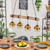 Koyoto lampa wisząca, kula świetlna, lampa wisząca kolory naturalne, czarny, 4-punktowe