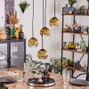Koyoto Lampa wisząca, Kula świetlna, Lampa wisząca 35 cm Złoty, Przezroczysty, 4-punktowe