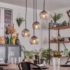 Koyoto Lampa wisząca, Kula świetlna, Lampa wisząca Przezroczysty, Przydymiony, 4-punktowe
