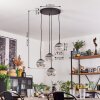 Koyoto Lampa wisząca, Kula świetlna, Lampa wisząca Przezroczysty, Przydymiony, 4-punktowe