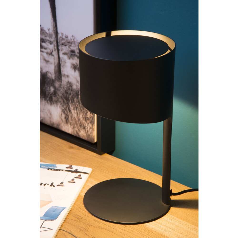 Lucide KNULLE Lampa stołowa Czarny, 1-punktowy main product photo