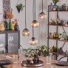 Koyoto lampa wisząca, kula świetlna, lampa wisząca bursztynowy, przezroczysty, przydymiony, 4-punktowe