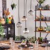 Koyoto lampa wisząca, kula świetlna, lampa wisząca bursztynowy, przezroczysty, przydymiony, 4-punktowe
