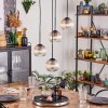 Koyoto lampa wisząca, kula świetlna, lampa wisząca bursztynowy, przezroczysty, 4-punktowe