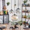 Koyoto Lampa wisząca, Kula świetlna, Lampa wisząca W kolorze bursztynu, Przezroczysty, Przydymiony, 4-punktowe