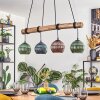 Koyoto lampa wisząca, kula świetlna, lampa wisząca kolory naturalne, czarny, 4-punktowe