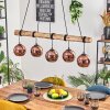 Koyoto lampa wisząca, kula świetlna, lampa wisząca kolory naturalne, czarny, 5-punktowe