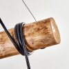 Koyoto lampa wisząca, kula świetlna, lampa wisząca kolory naturalne, czarny, 5-punktowe