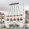 Koyoto lampa wisząca, kula świetlna, lampa wisząca kolory naturalne, czarny, 5-punktowe