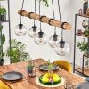 Koyoto lampa wisząca, kula świetlna, lampa wisząca kolory naturalne, czarny, 5-punktowe