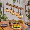 Koyoto lampa wisząca, kula świetlna, lampa wisząca kolory naturalne, czarny, 5-punktowe