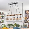 Koyoto lampa wisząca, kula świetlna, lampa wisząca kolory naturalne, czarny, 5-punktowe