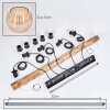 Koyoto lampa wisząca, kula świetlna, lampa wisząca kolory naturalne, czarny, 5-punktowe