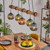 Koyoto lampa wisząca, kula świetlna, lampa wisząca kolory naturalne, czarny, 5-punktowe