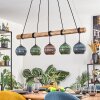 Koyoto lampa wisząca, kula świetlna, lampa wisząca kolory naturalne, czarny, 5-punktowe