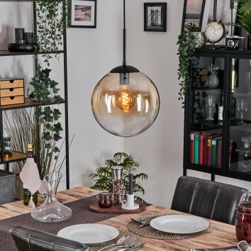 Gastor Lampa wisząca, Kula świetlna, Lampa wisząca W kolorze bursztynu, Przezroczysty, 1-punktowy