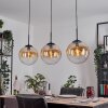 Gastor lampa wisząca, kula świetlna, lampa wisząca bursztynowy, przezroczysty, 3-punktowe