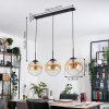 Gastor lampa wisząca, kula świetlna, lampa wisząca bursztynowy, przezroczysty, 3-punktowe