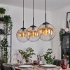 Gastor lampa wisząca, kula świetlna, lampa wisząca bursztynowy, przezroczysty, 3-punktowe