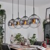 Gastor Lampa wisząca, Kula świetlna, Lampa wisząca Przezroczysty, Przydymiony, 4-punktowe