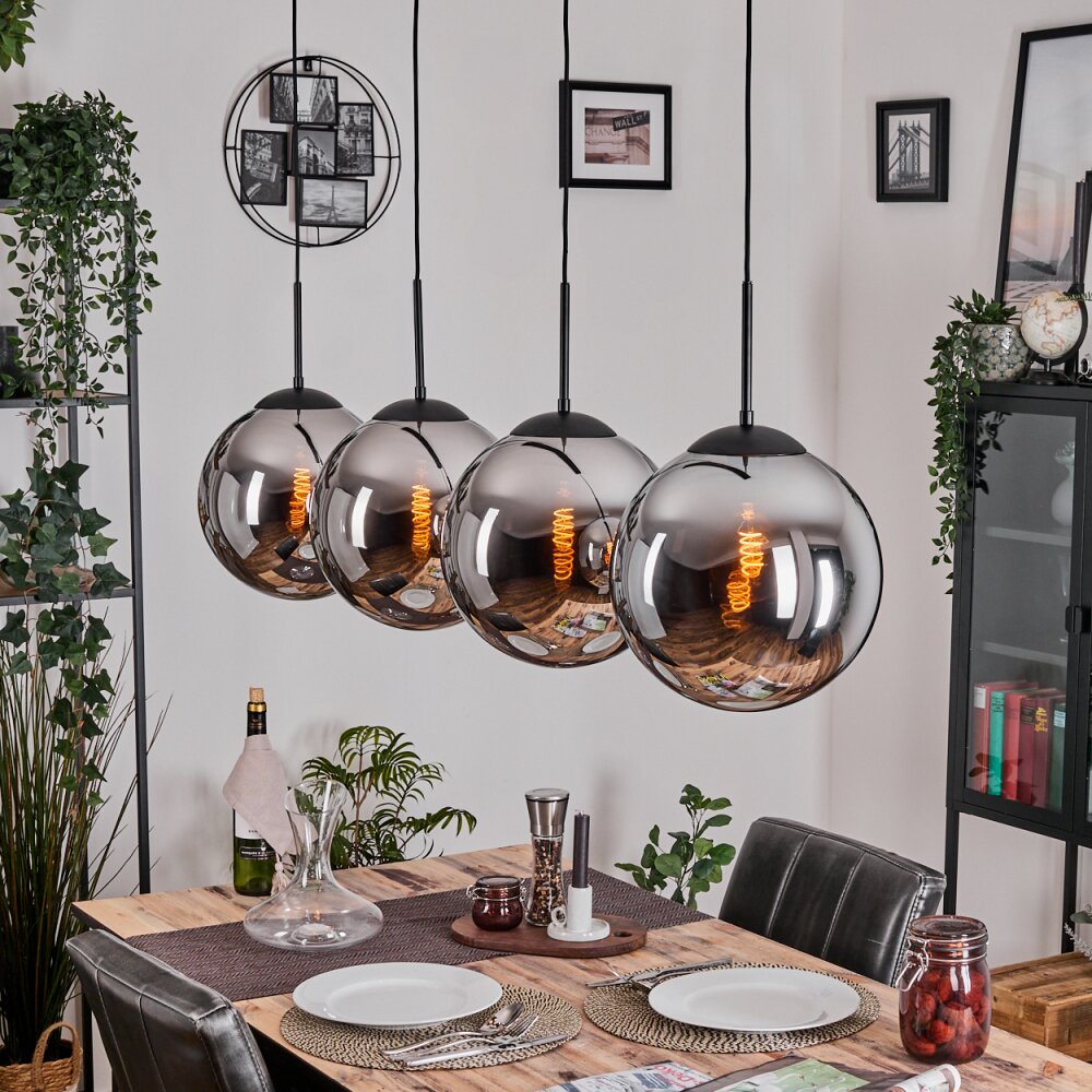 Gastor Lampa wisząca, Kula świetlna, Lampa wisząca Chrom, Przydymiony, 4-punktowe main product photo